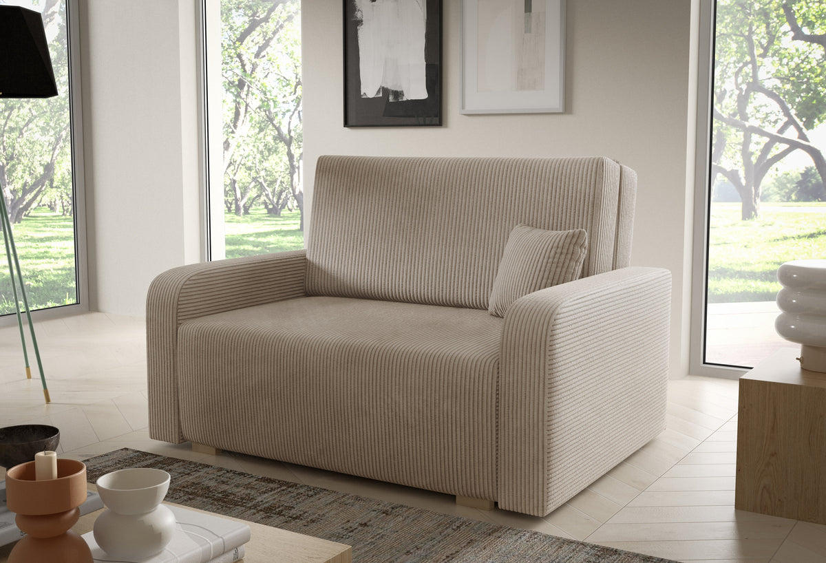 Schlafsofa Ness II – 2-Sitzer mit Stauraum