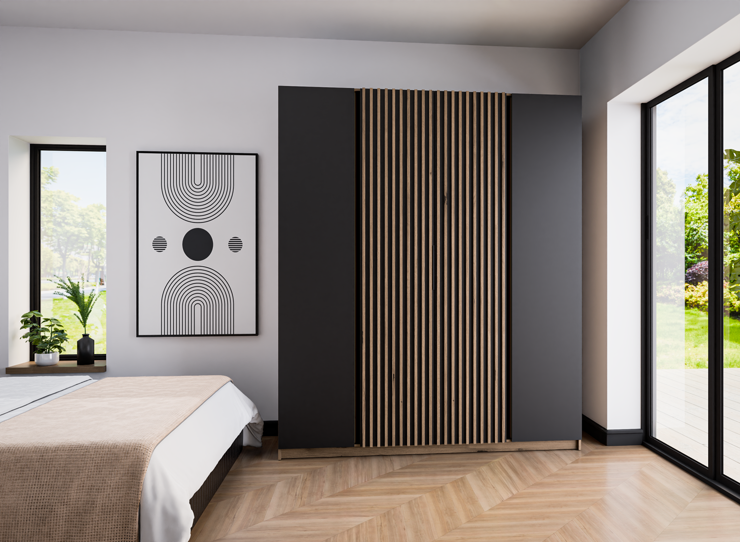 LE KAJA EV/BL-EV 2F 2LAM Wardrobe