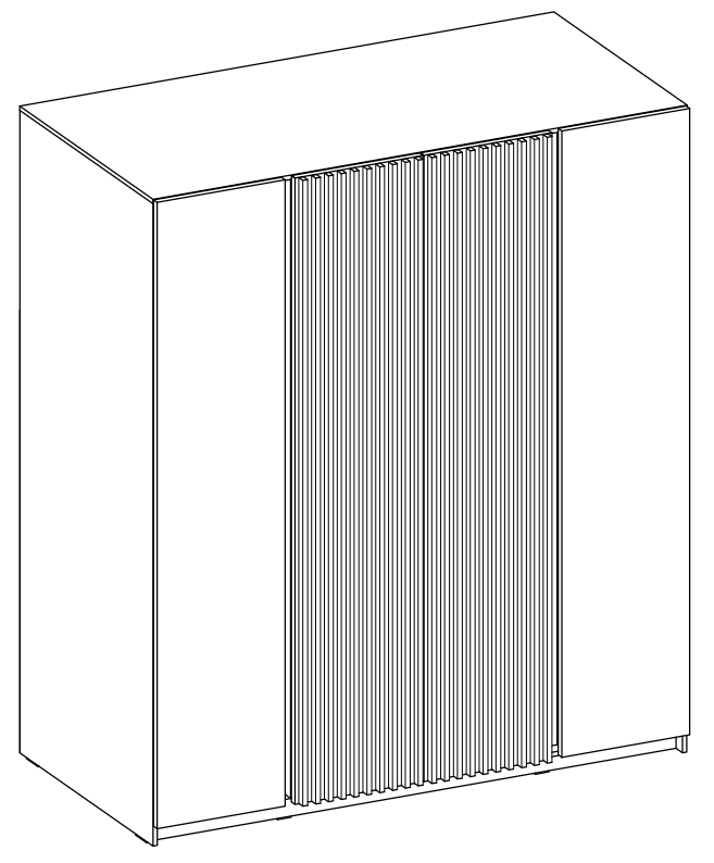 LE KAJA EV/BL-EV 2F 2LAM Wardrobe