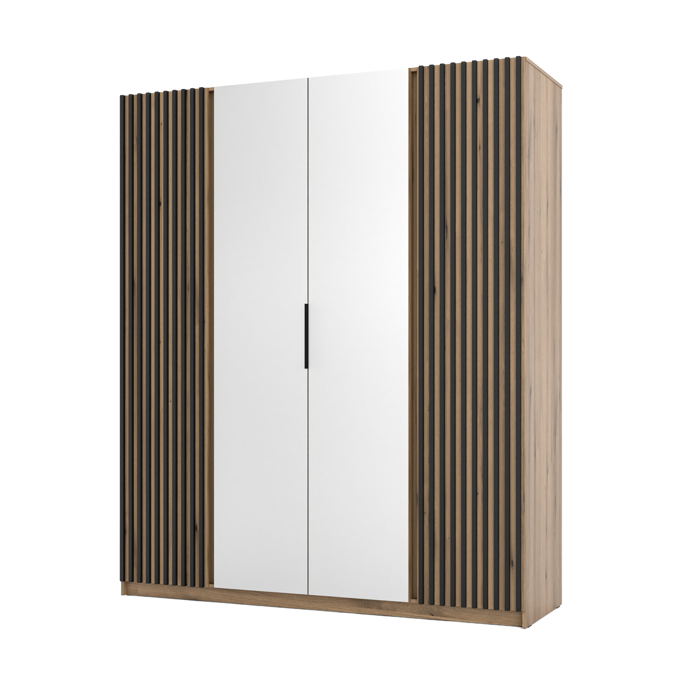 LE KAJA EV/EV-BL 2LAM 2 Wardrobe with Mirror