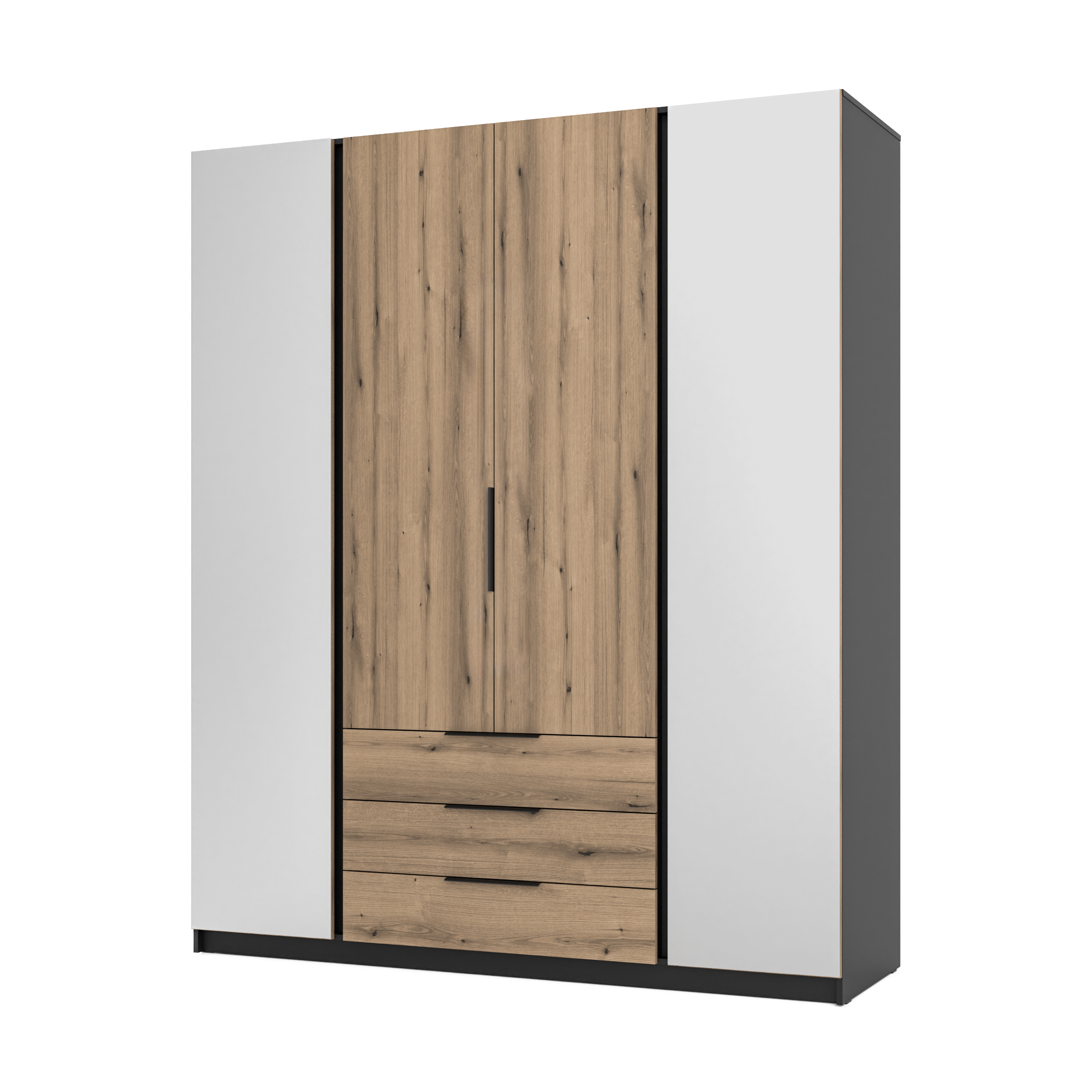 LE KAJA BL/EV 2F 3S Wardrobe with Mirror