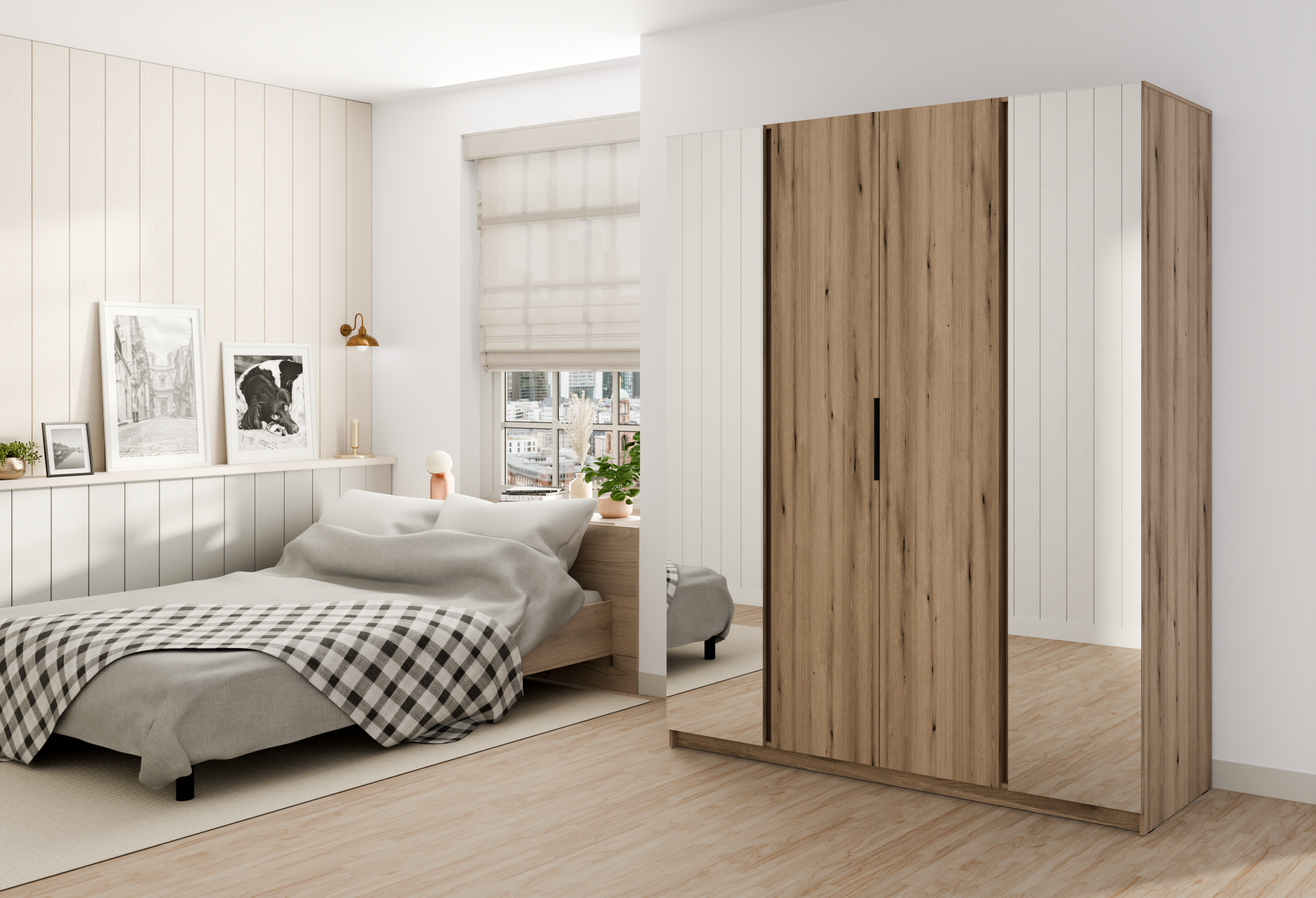 LE KAJA EV/EV 2 2F Wardrobe with Mirror