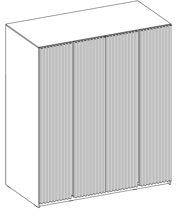 LE KAJA BL/BL-EV 4LAM  Wardrobe