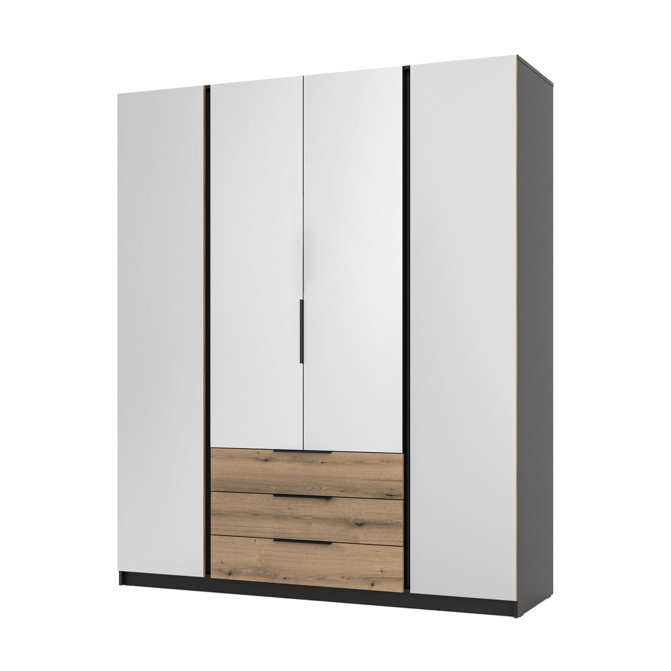 LE KAJA BL/EV 4 3S Wardrobe with Mirror