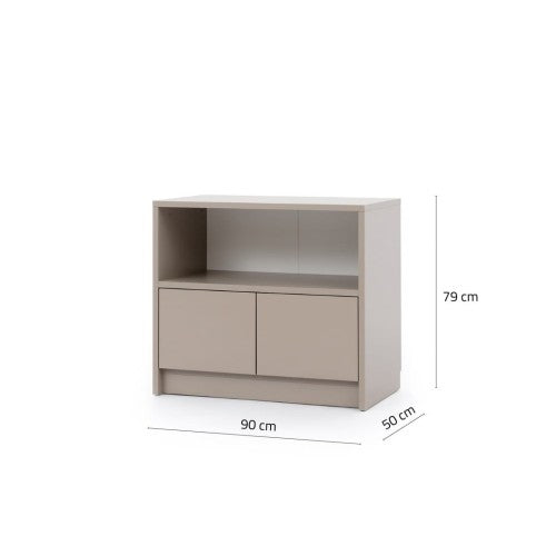 Customizable Genius Murphy Bed Furniture Set 120 × 200 cm – Cashmere