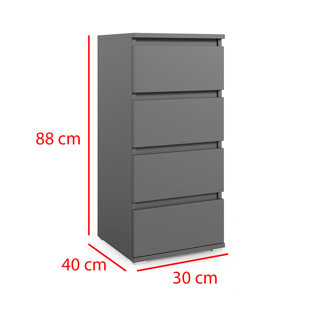 PK Emi 34 Hallway Wardrobe Graphite- Upholstered Panels in Various Colours