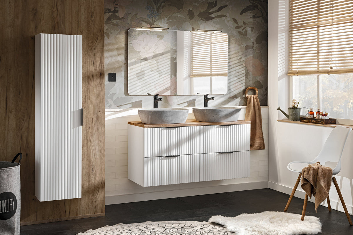 Adel White Vanity Unit Set 100 / 120 / 140 cm – Configure Your Bathroom