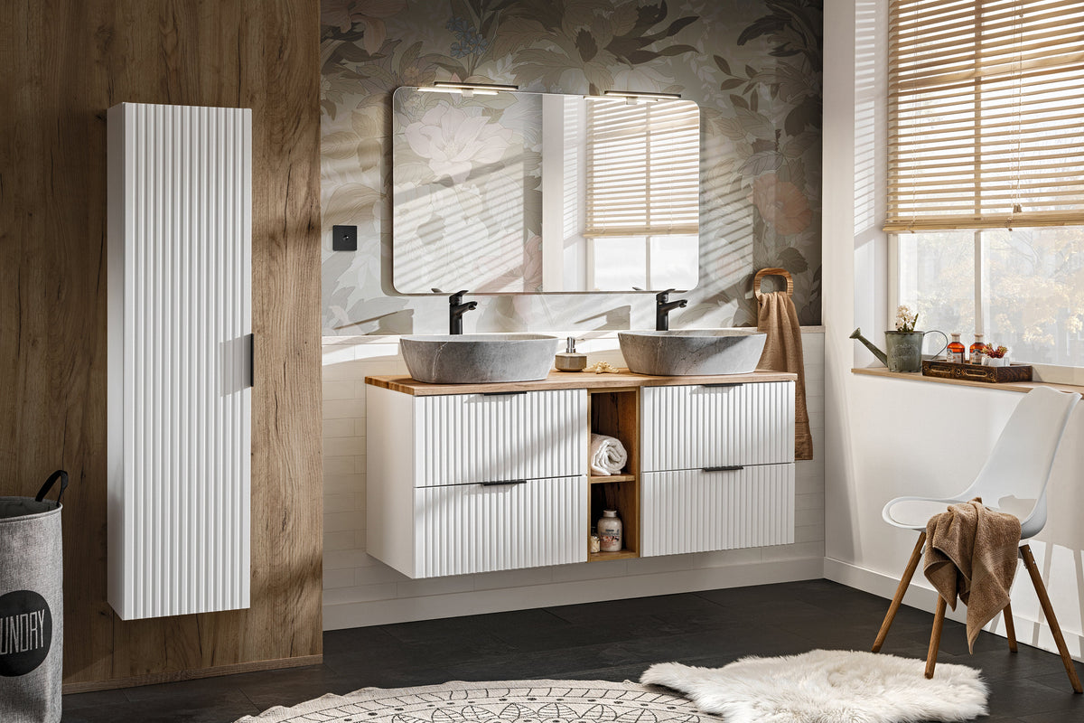 Adel White Vanity Unit Set 100 / 120 / 140 cm – Configure Your Bathroom