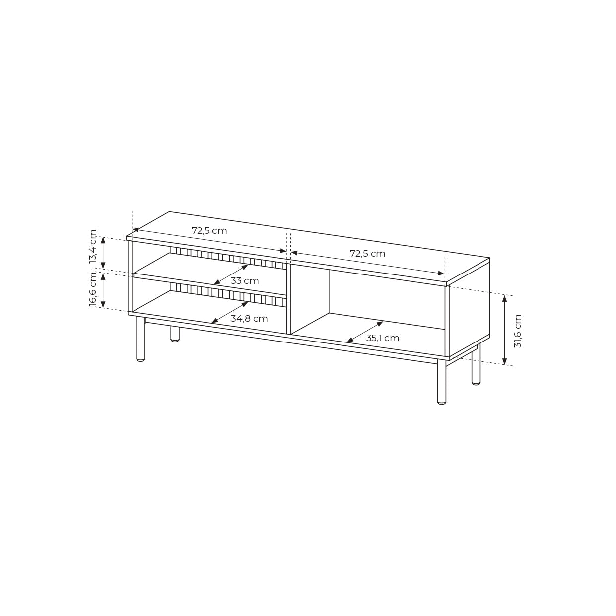 Lask Lang TV Cabinet 150 cm