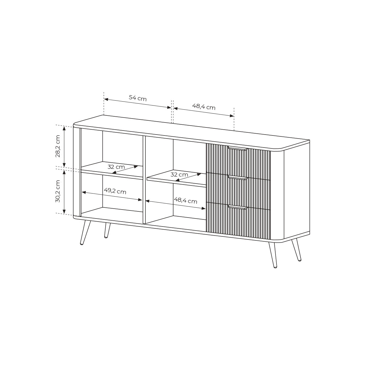 Lasklante – Kommode 163 2D3S