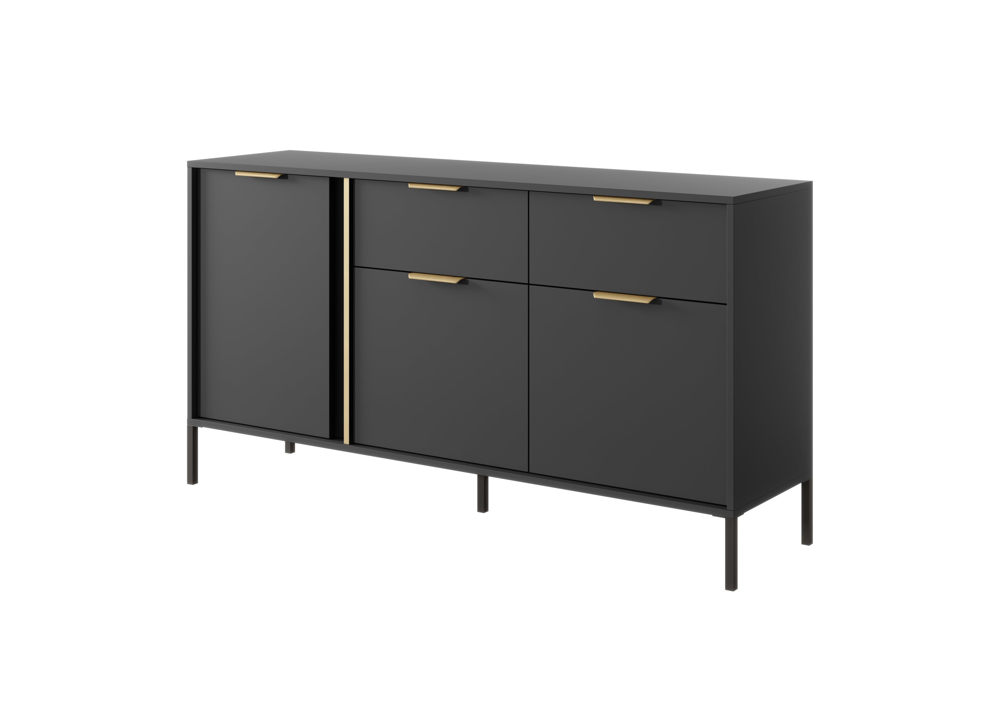Lask Lars – Sideboard 153 cm with 3 Doors and 2 Drawers
