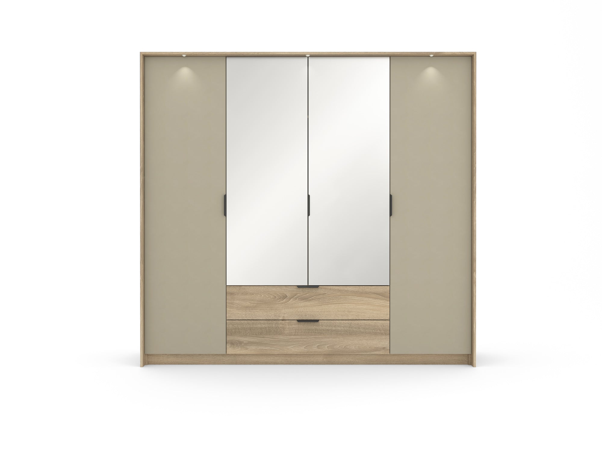 Lask Letto – 4-Door Wardrobe with 2 Drawers