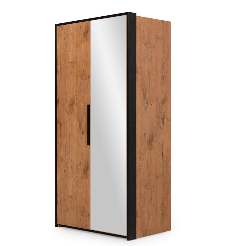 NE Loft 2-Door Wardrobe with Mirror – 104 cm