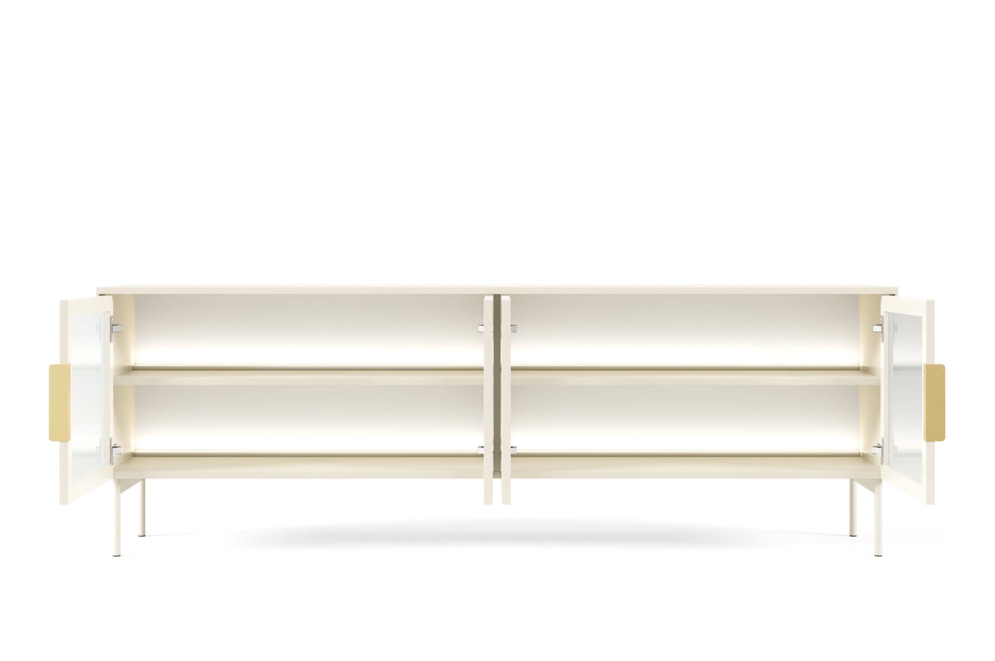 Lask LUMI 4D TV Stand with LED Lighting – 181.3 x 39.5 cm – Cashmere