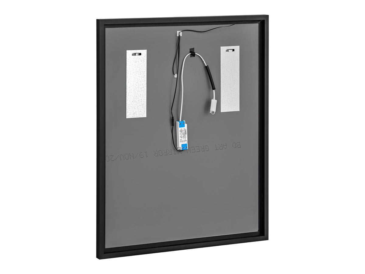 Alice Spiegel LED 80 – Graphit, 68 x 83 cm