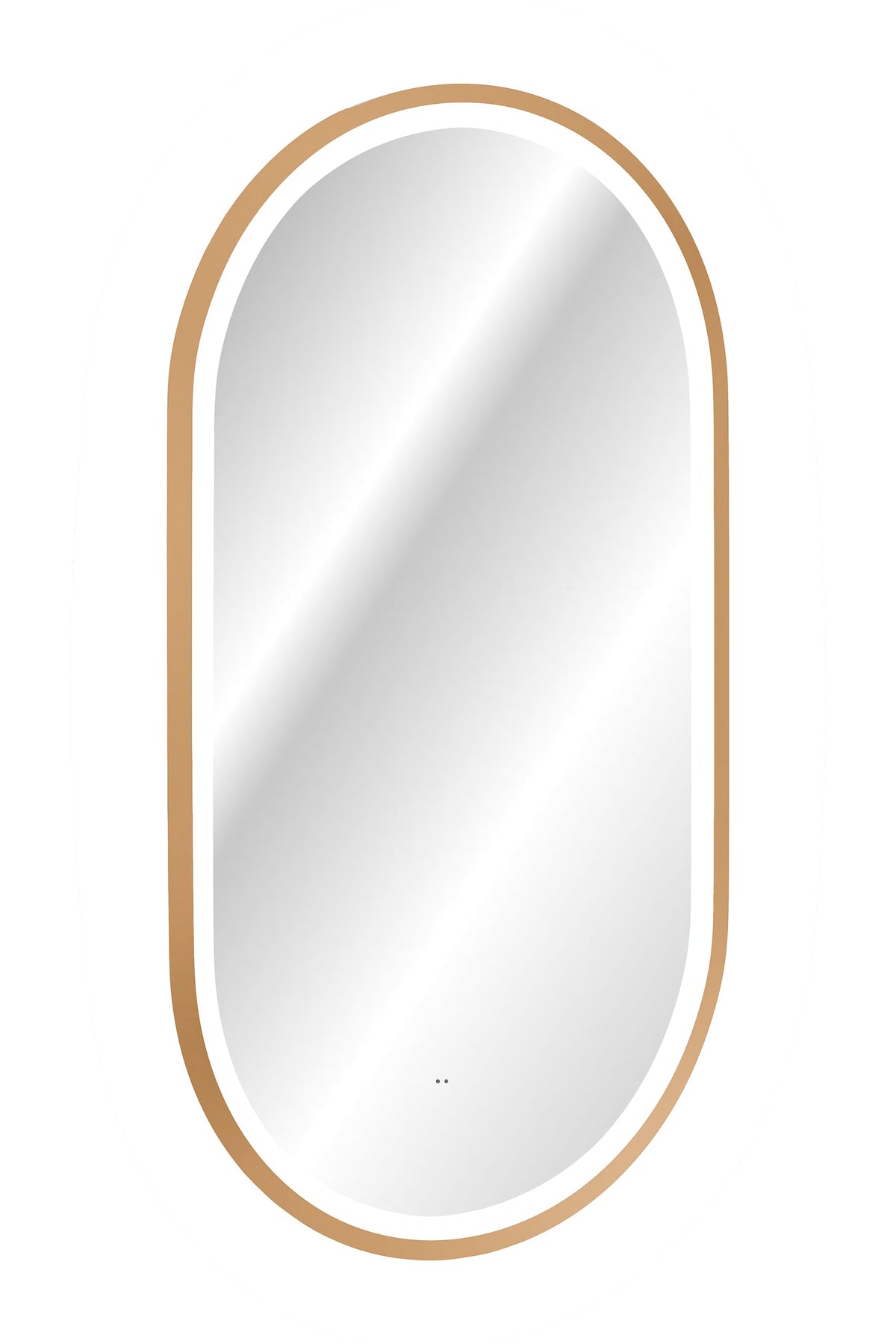 Apollo 2 Gold LED-Spiegel – 50 x 90 cm