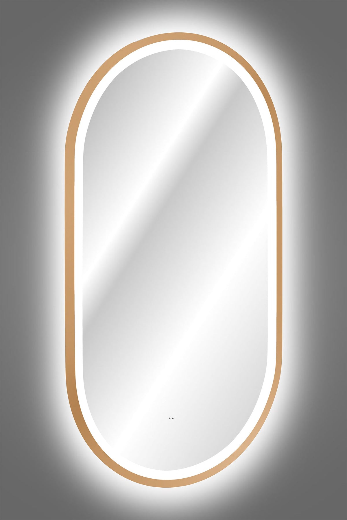 Apollo 2 Gold LED-Spiegel – 50 x 90 cm