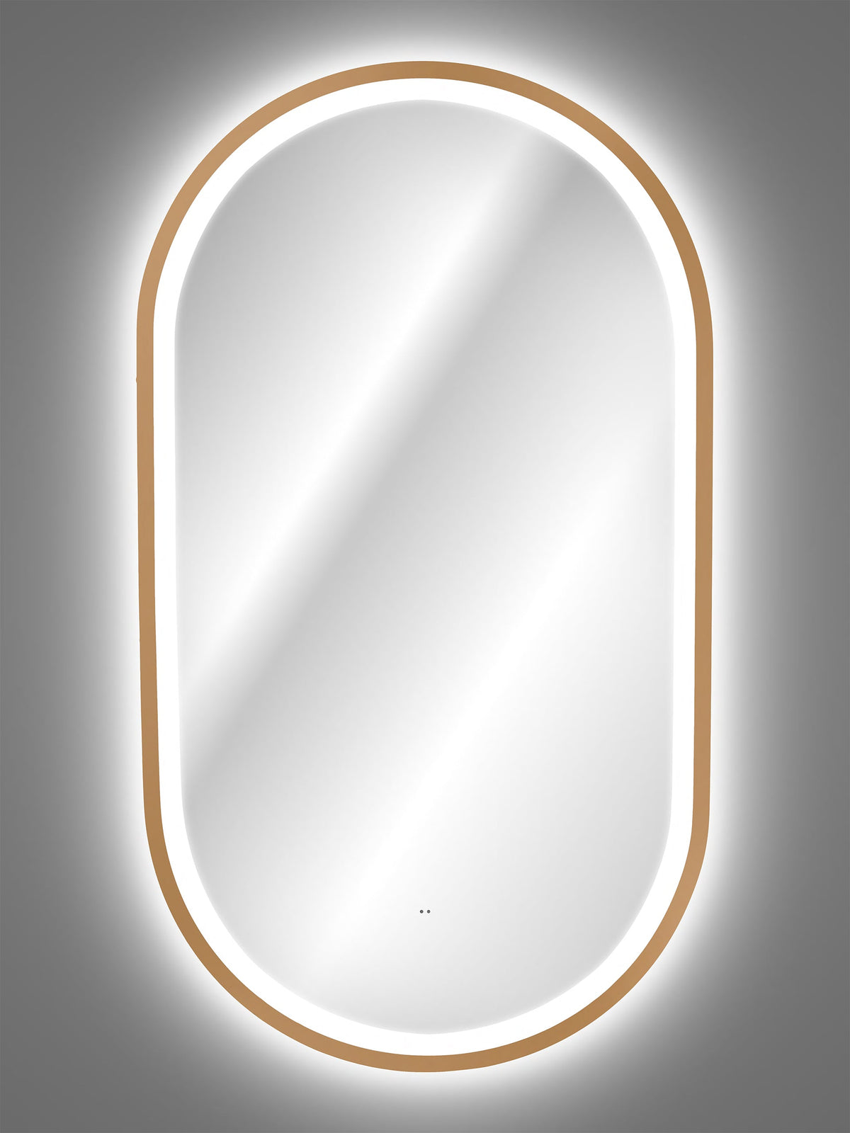 Apollo 2 Gold LED Mirror – 50 x 90 cm