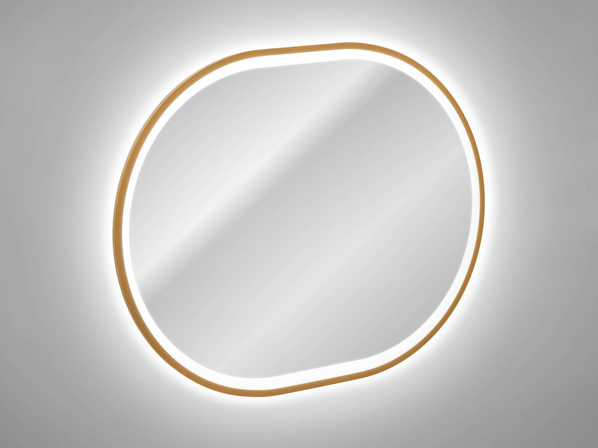 Apollo 2 Gold LED-Spiegel – 70 x 90 cm