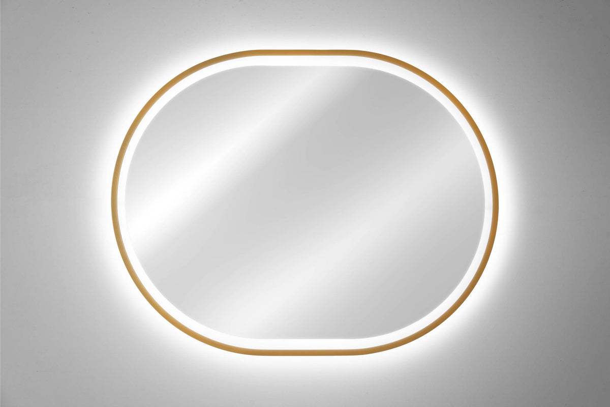 Apollo 2 Gold LED Mirror – 70 x 90 cm