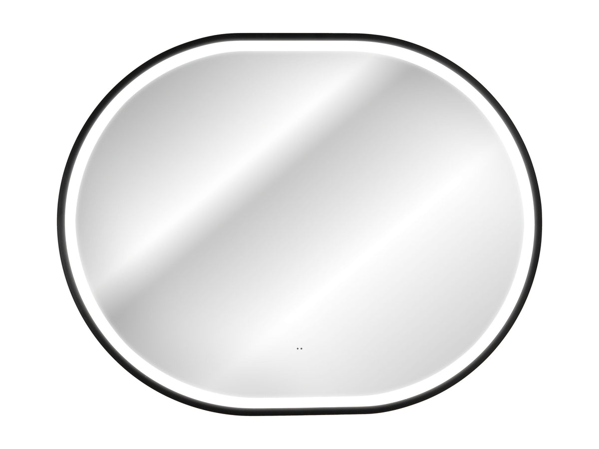 Apollo 2 Black LED Mirror – 70 x 90 cm