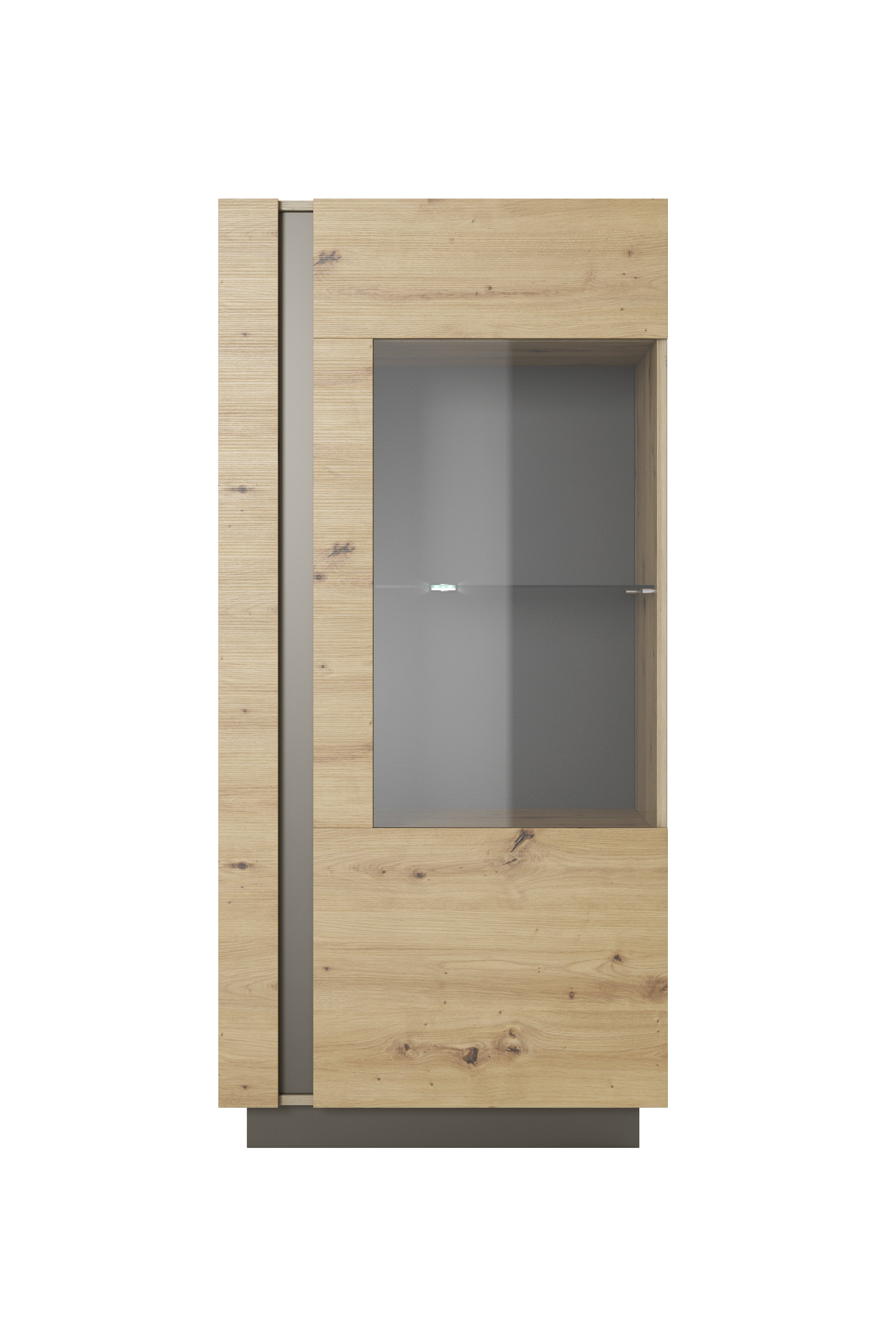 Lask ARCO Display Cabinet 72 – 72 x 40 x 154 cm – Artisan Oak