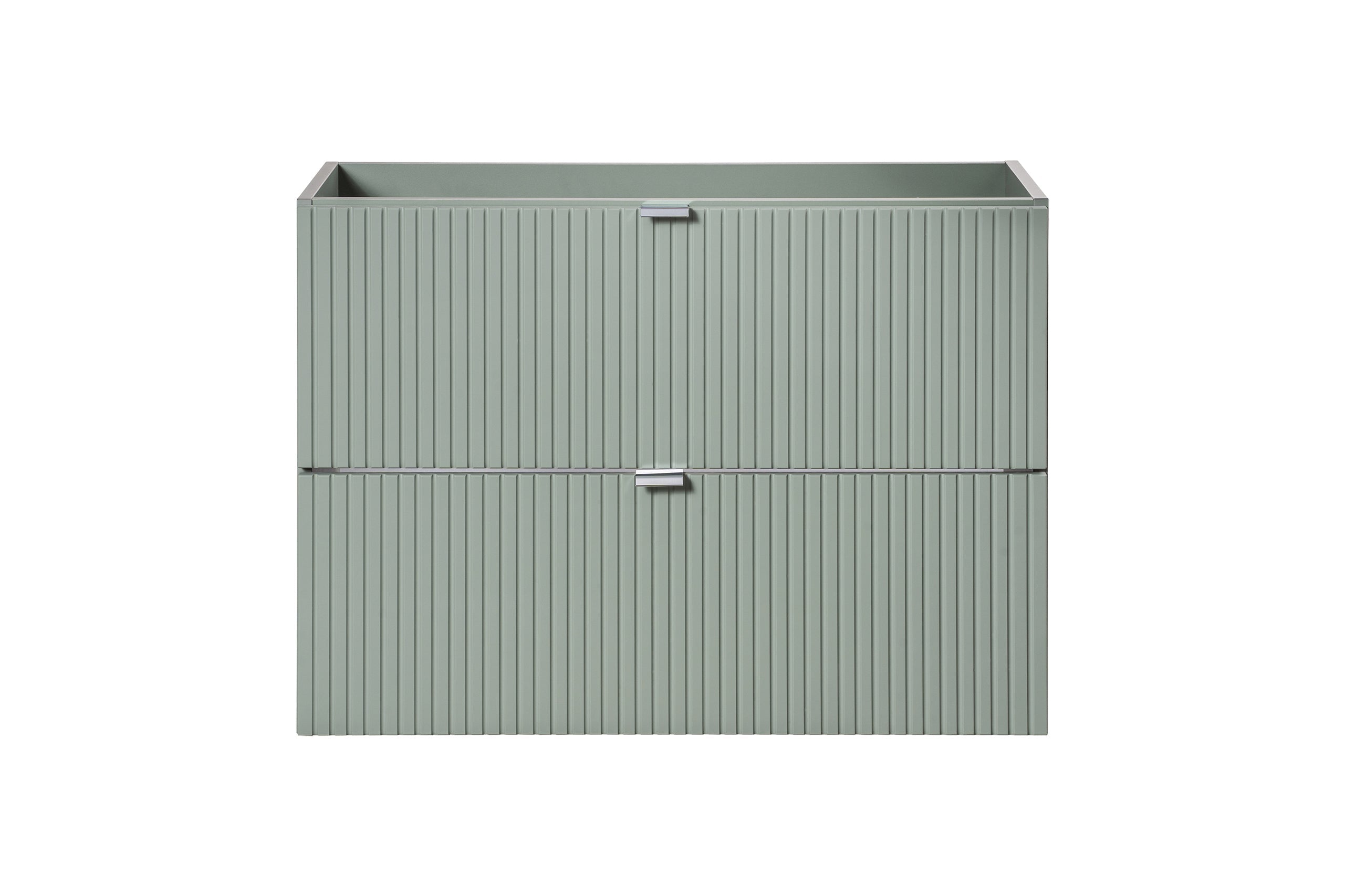 Line Reed Green with High Cabinet Bathroom Set 80CM UN PATI SET-LRG B OAK