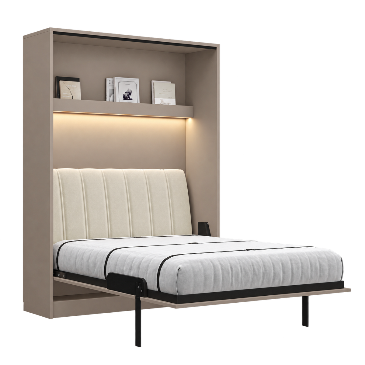 Customizable Genius COMFORT Murphy Bed Furniture Set 160 × 200 cm – Congo