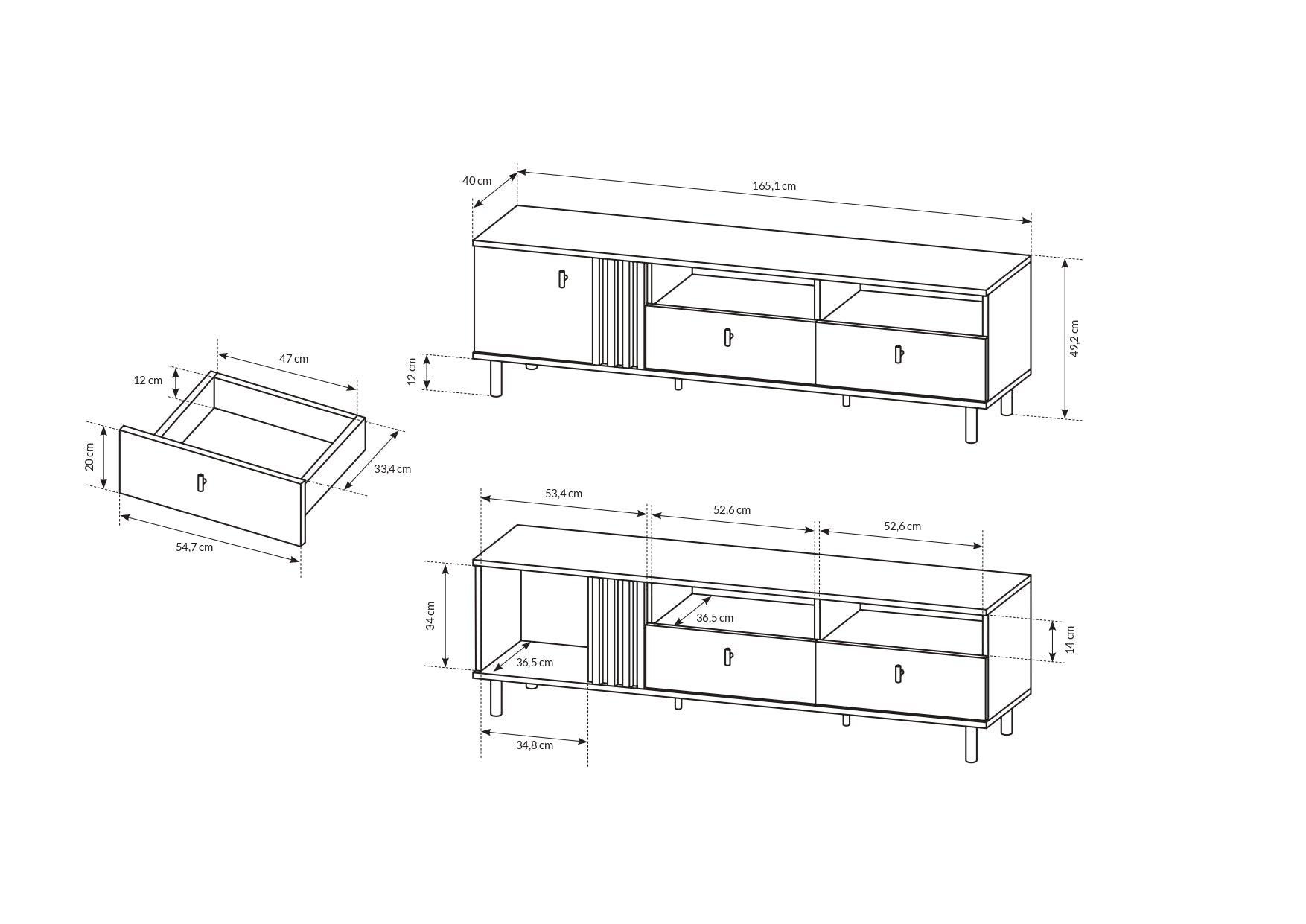 Lask Madis – TV Stand 165 cm