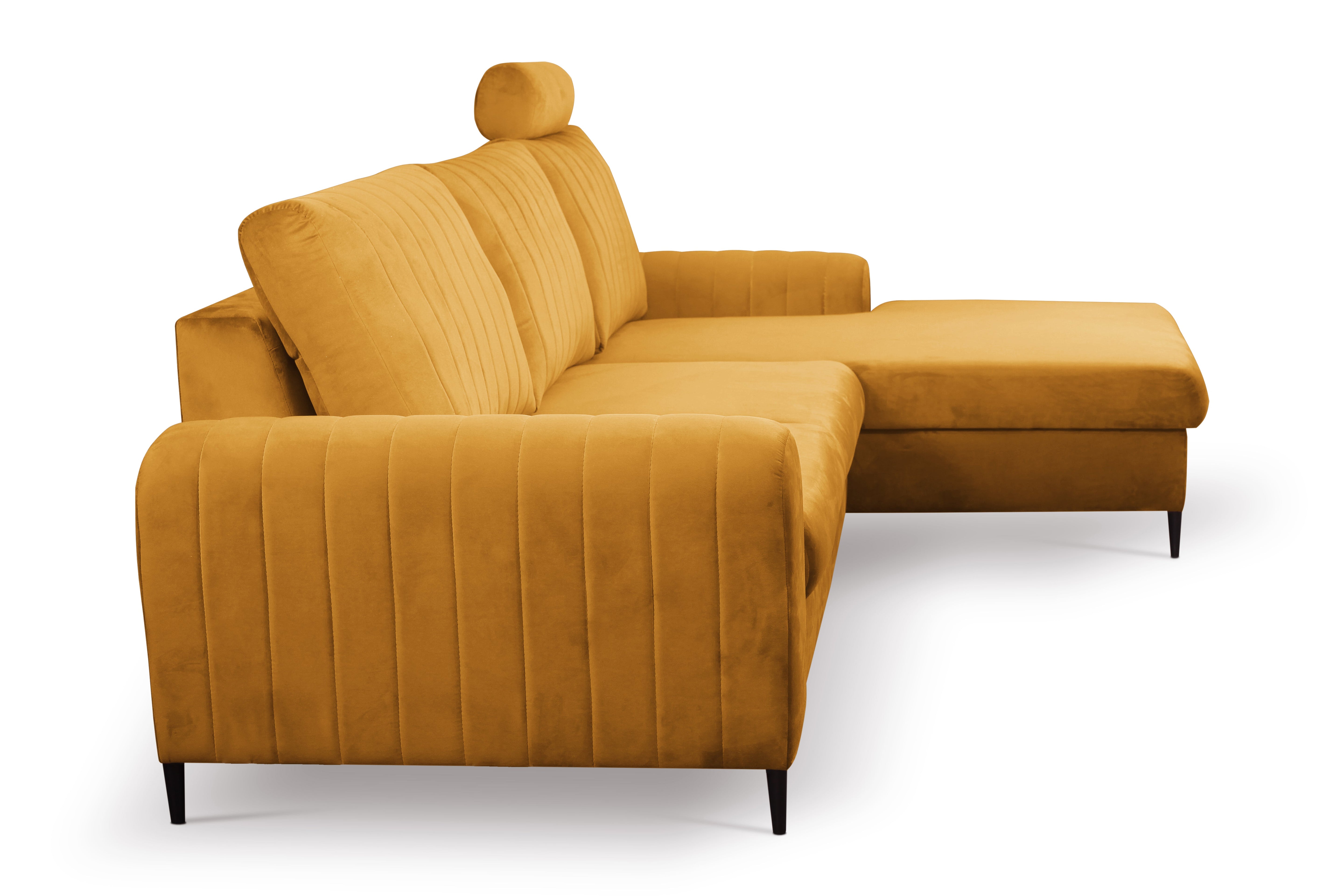 Lask MONACO Corner Sofa Bed – 252 x 90–168 cm – Left or Right Configuration