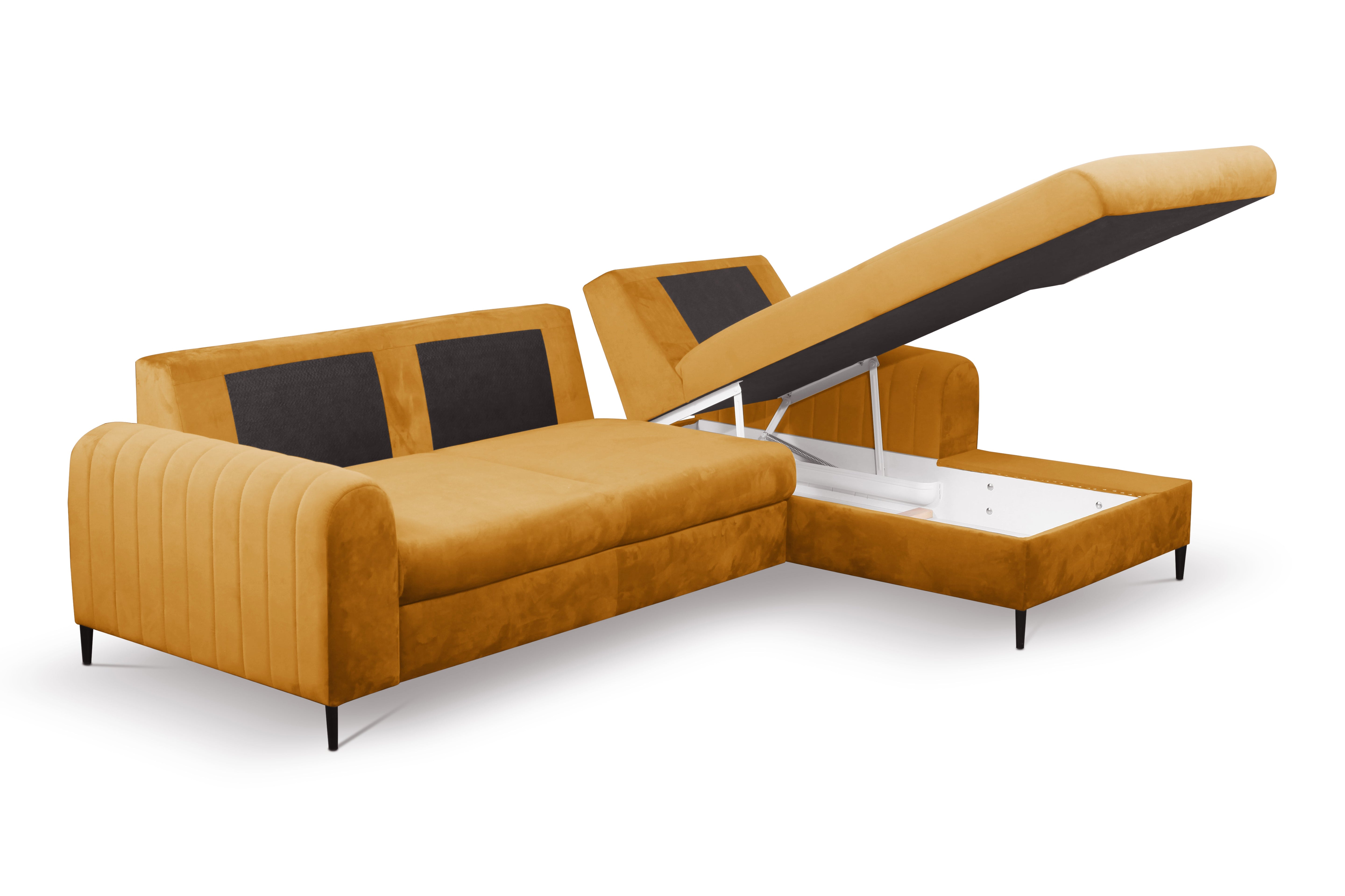 Lask MONACO Corner Sofa Bed – 252 x 90–168 cm – Left or Right Configuration