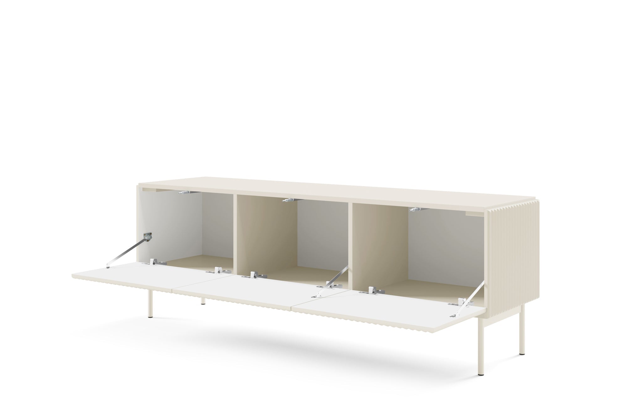 Lask Multi Cashmere – TV Cabinet 147 cm with 3 Doors (147 × 51.2 × 39.8 cm)