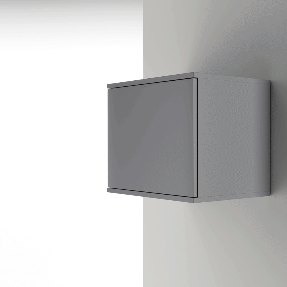 PK Emi 20 Hallway Wardrobe Artisan Oak / Black - Upholstered Panels in Various Colours