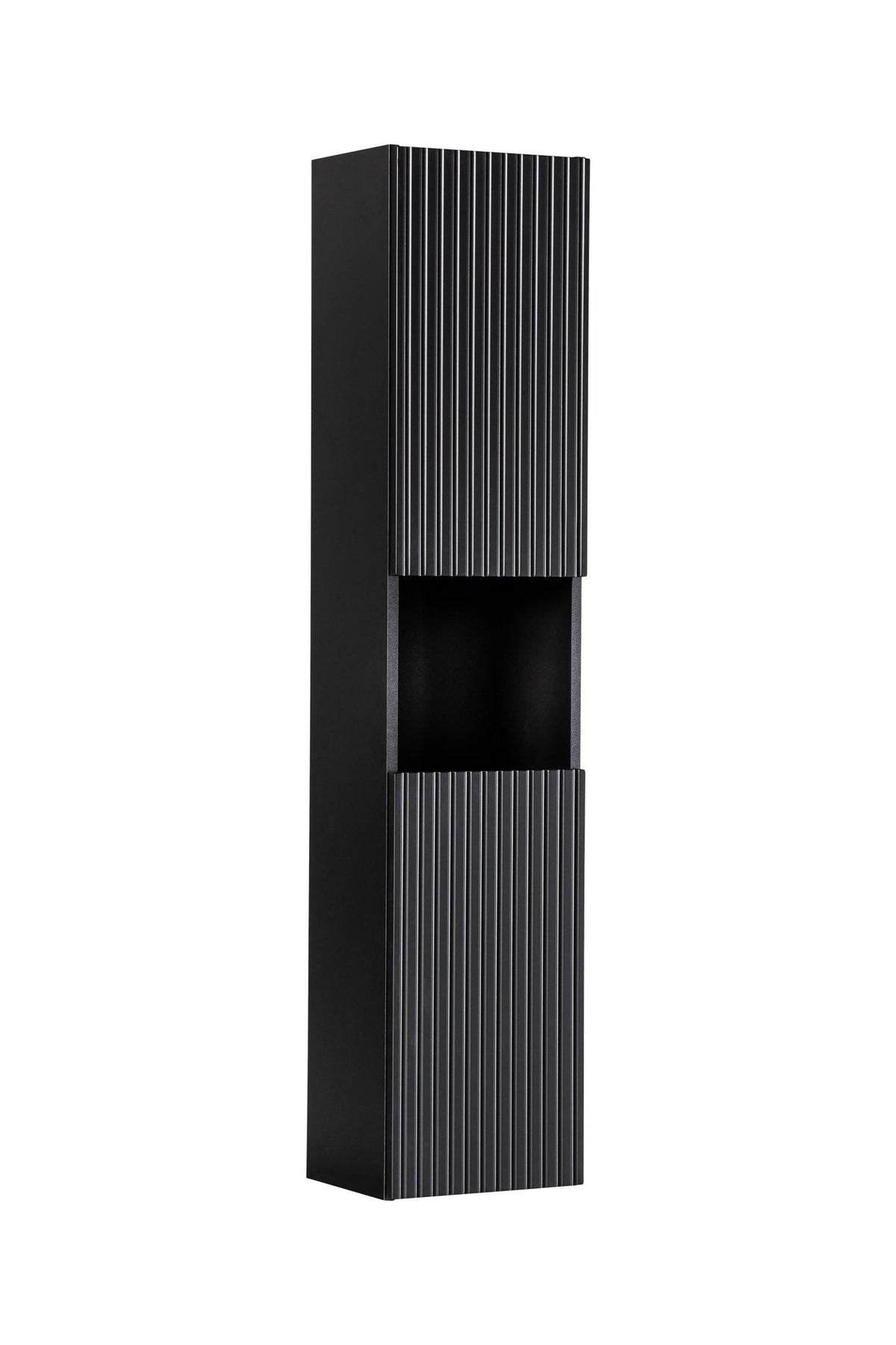 Nova Black Tall Cabinet 2 Doors – Black Matt, 30 cm