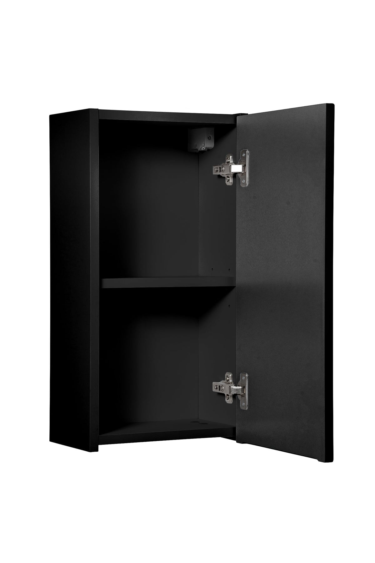 Nova Black Wall Cabinet 1 Door – Black Matt, 30 cm