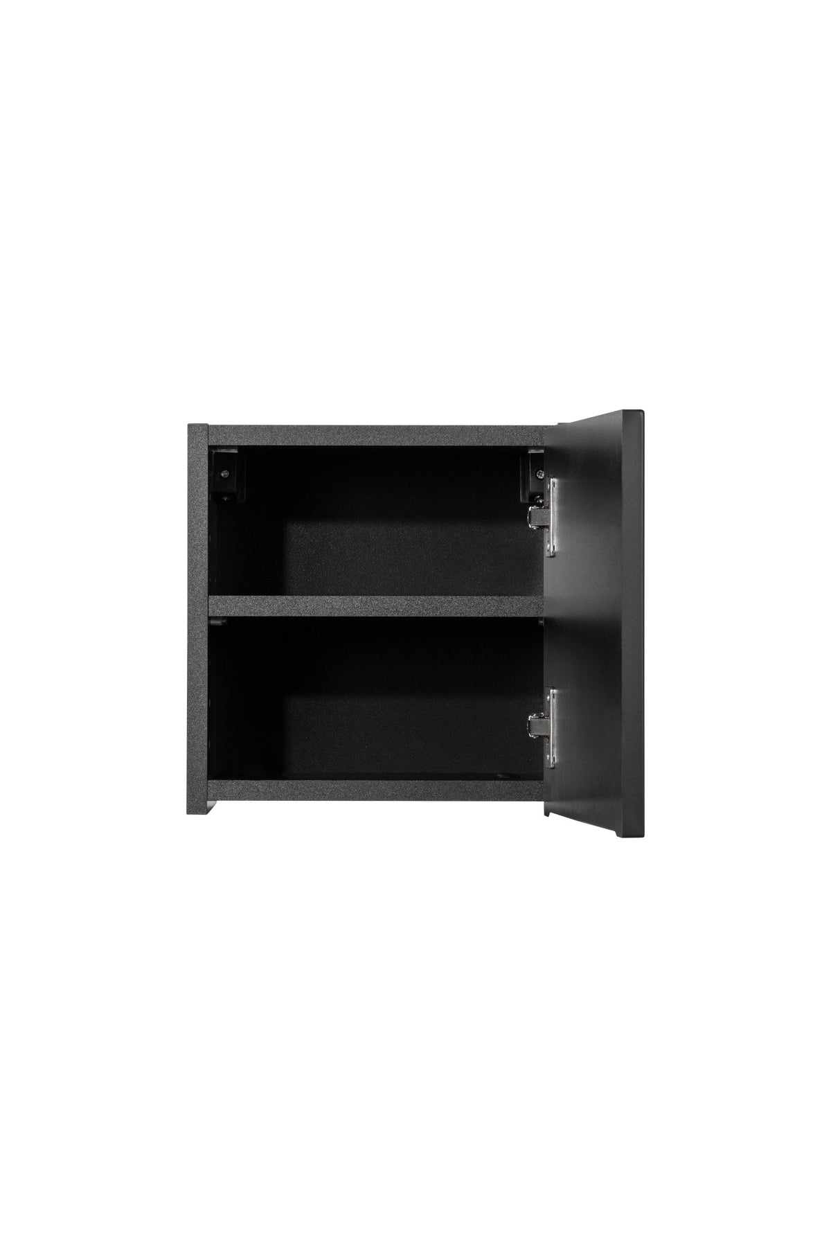 Nova Black Qubik Wandschrank 1 Tür – Schwarz Matt, 30×30 cm