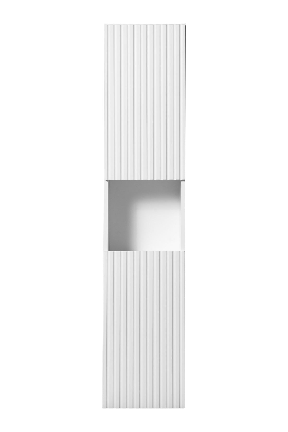 Nova White Tall Cabinet 2 Doors – White Matt, 30 cm