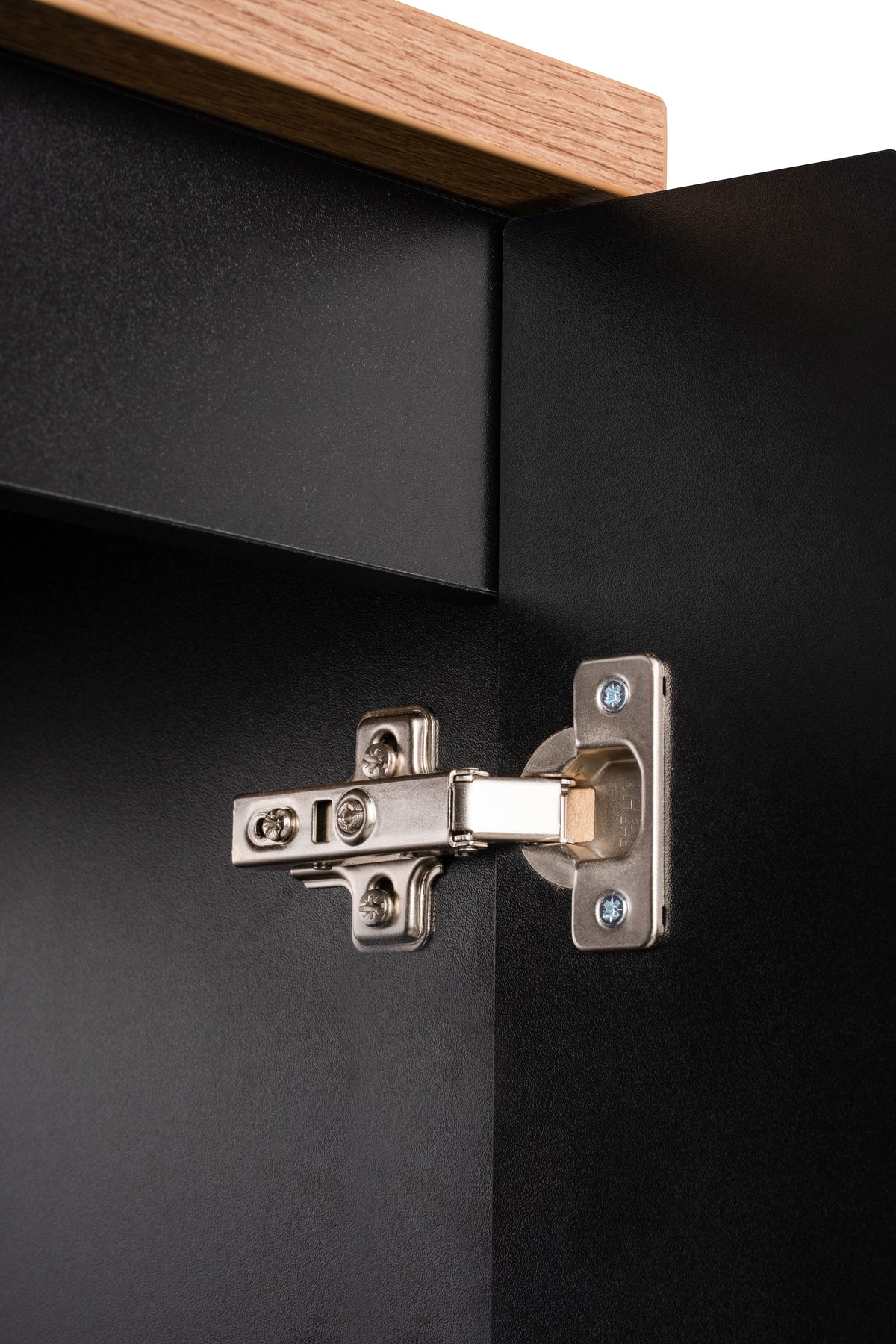 Nova Black Wall Cabinet 1 Door – Black Matt, 20 cm