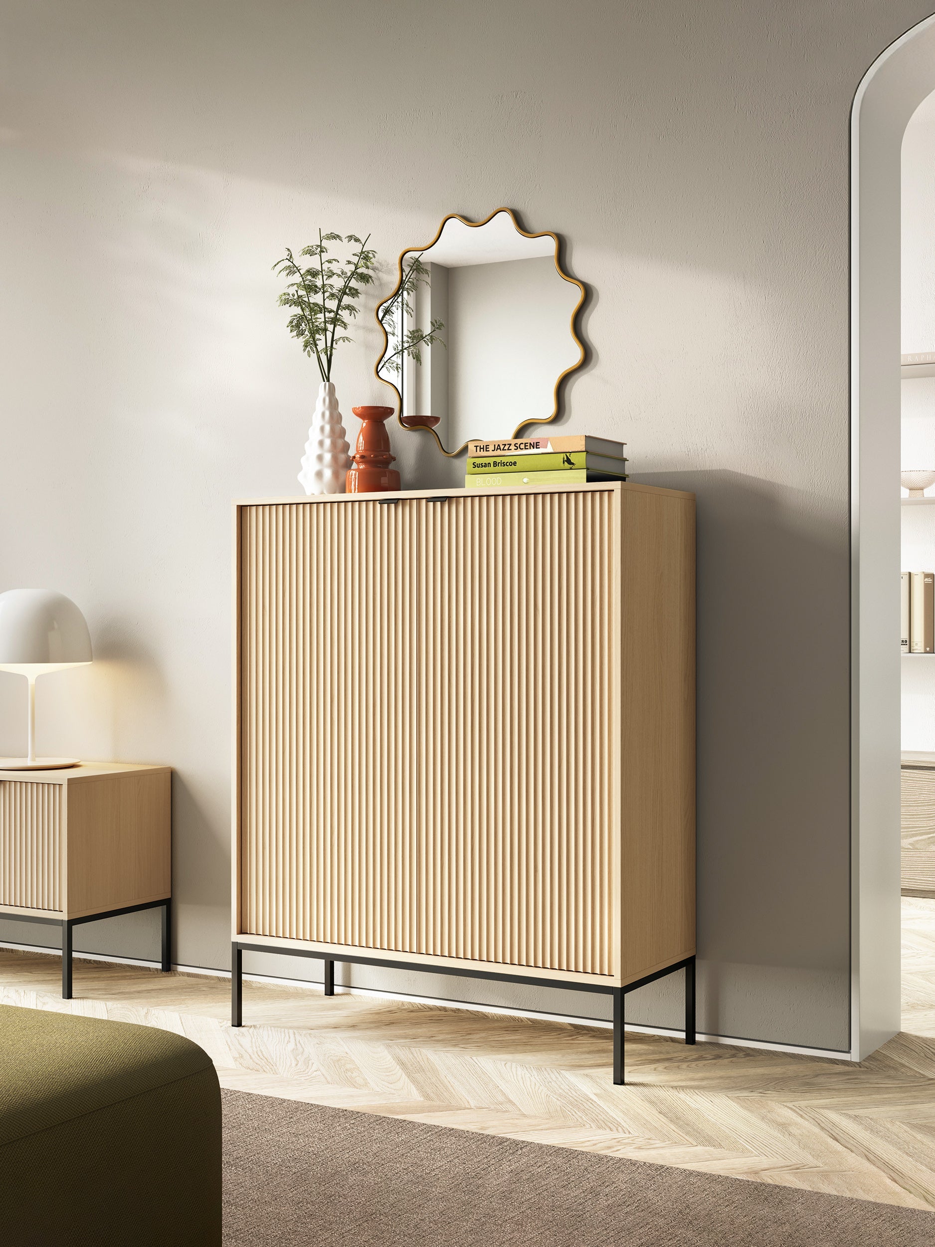 Nova Kommode Vincenz's Eiche - Modernes Design mit zwei Türen