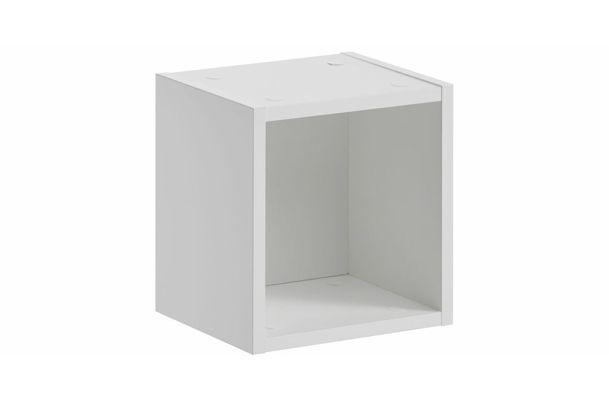 Nova White Qubik offenes Wandregal – Weiß Matt, 27 cm