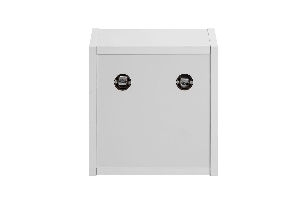Nova White Qubik offenes Wandregal – Weiß Matt, 27 cm