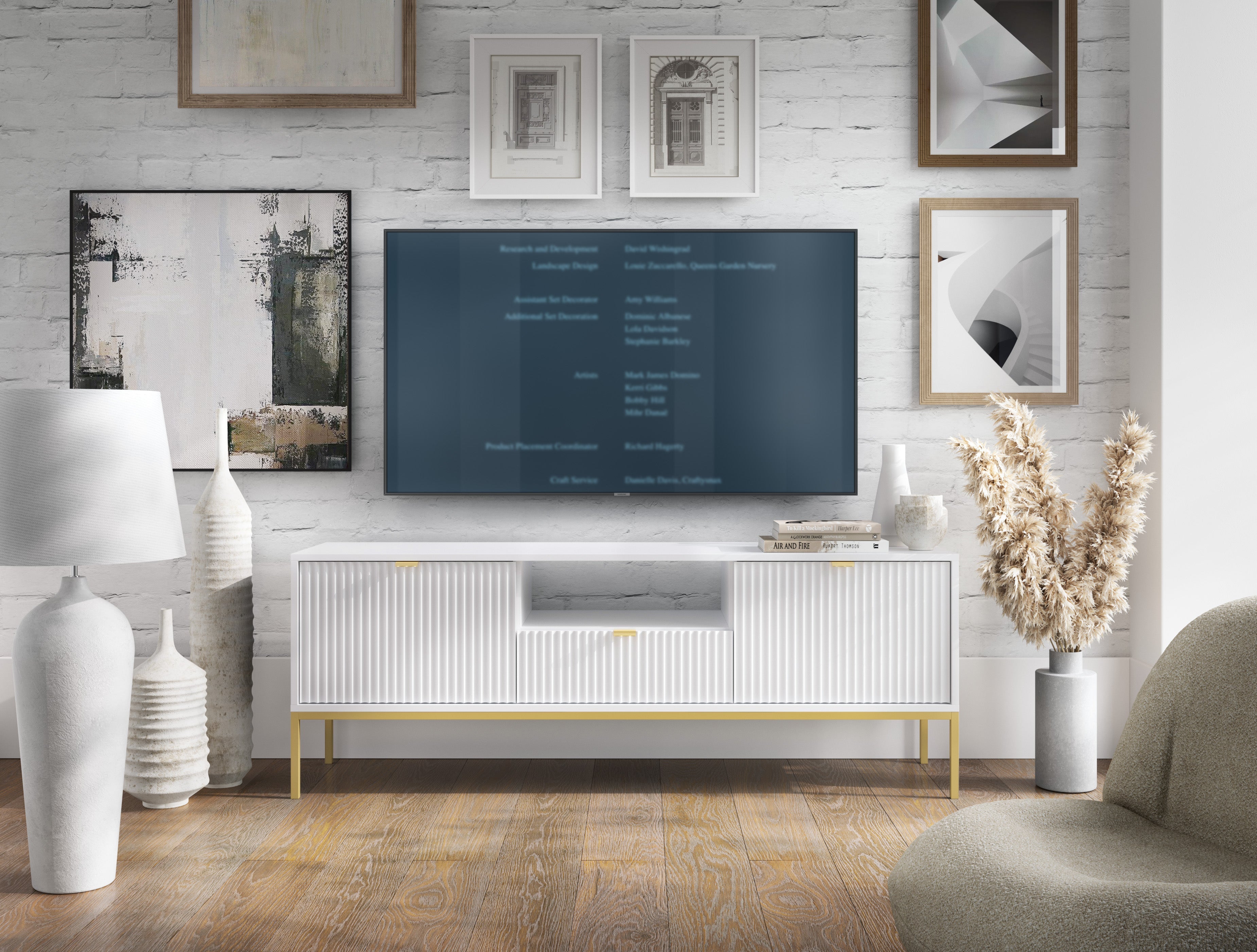 Nova TV STAND White - Modern Design and Versatile Style in a Sleek TV Cabinet