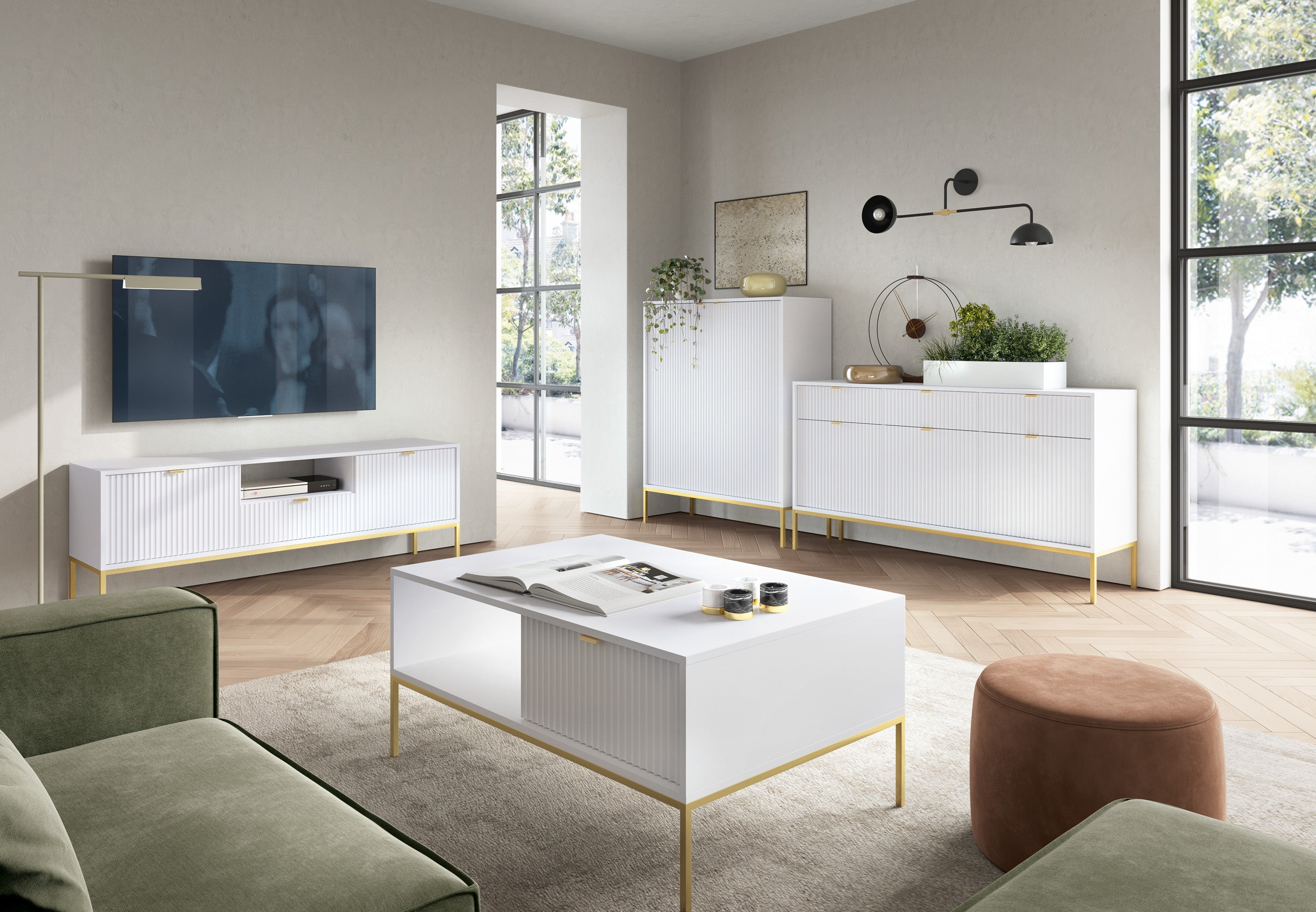 Couchtisch Nova Weiß – Modernes Design und praktische Funktionalität