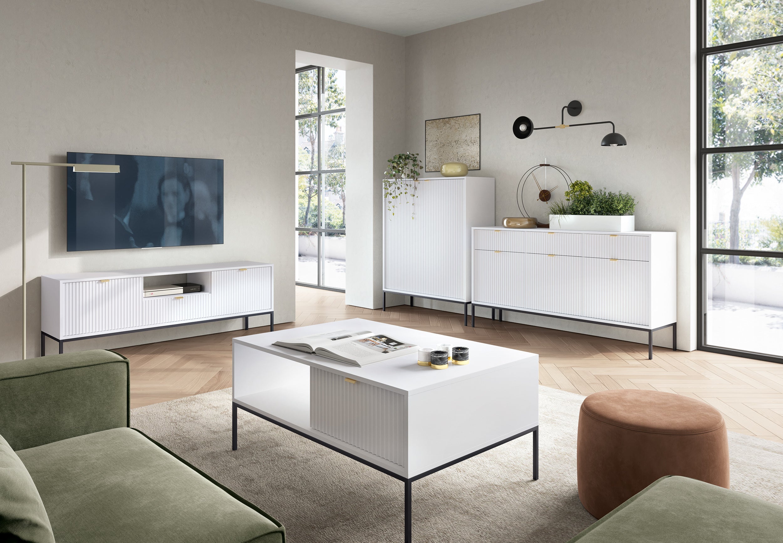 Couchtisch Nova Weiß – Modernes Design und praktische Funktionalität
