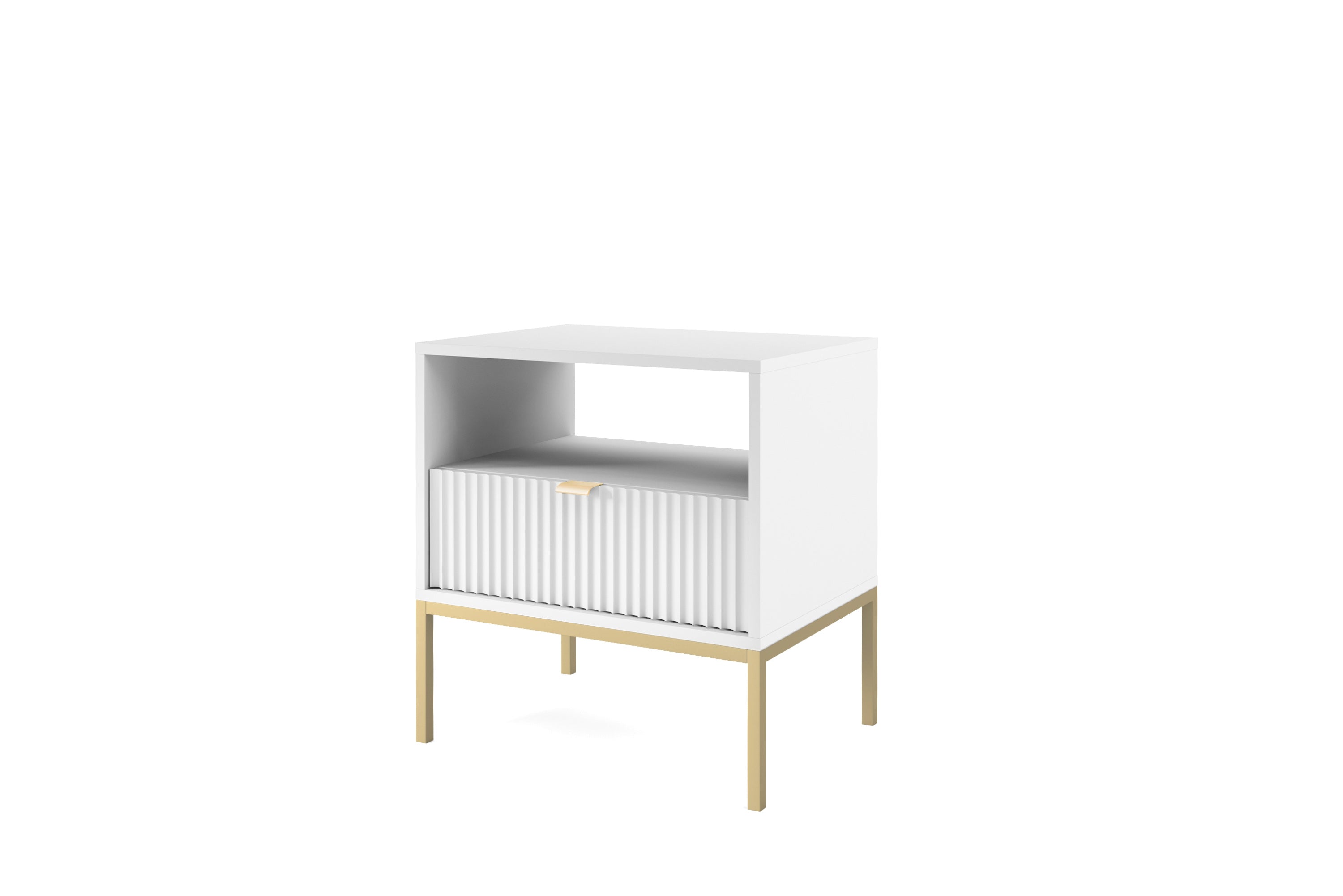 Nova Nightstand White - Modern Elegance for Your Bedroom