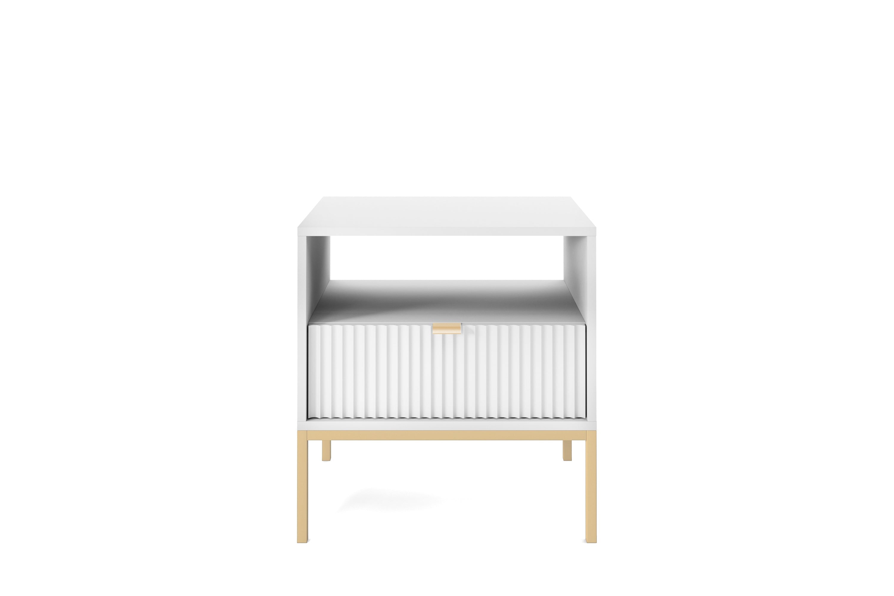 Nova Nightstand White - Modern Elegance for Your Bedroom