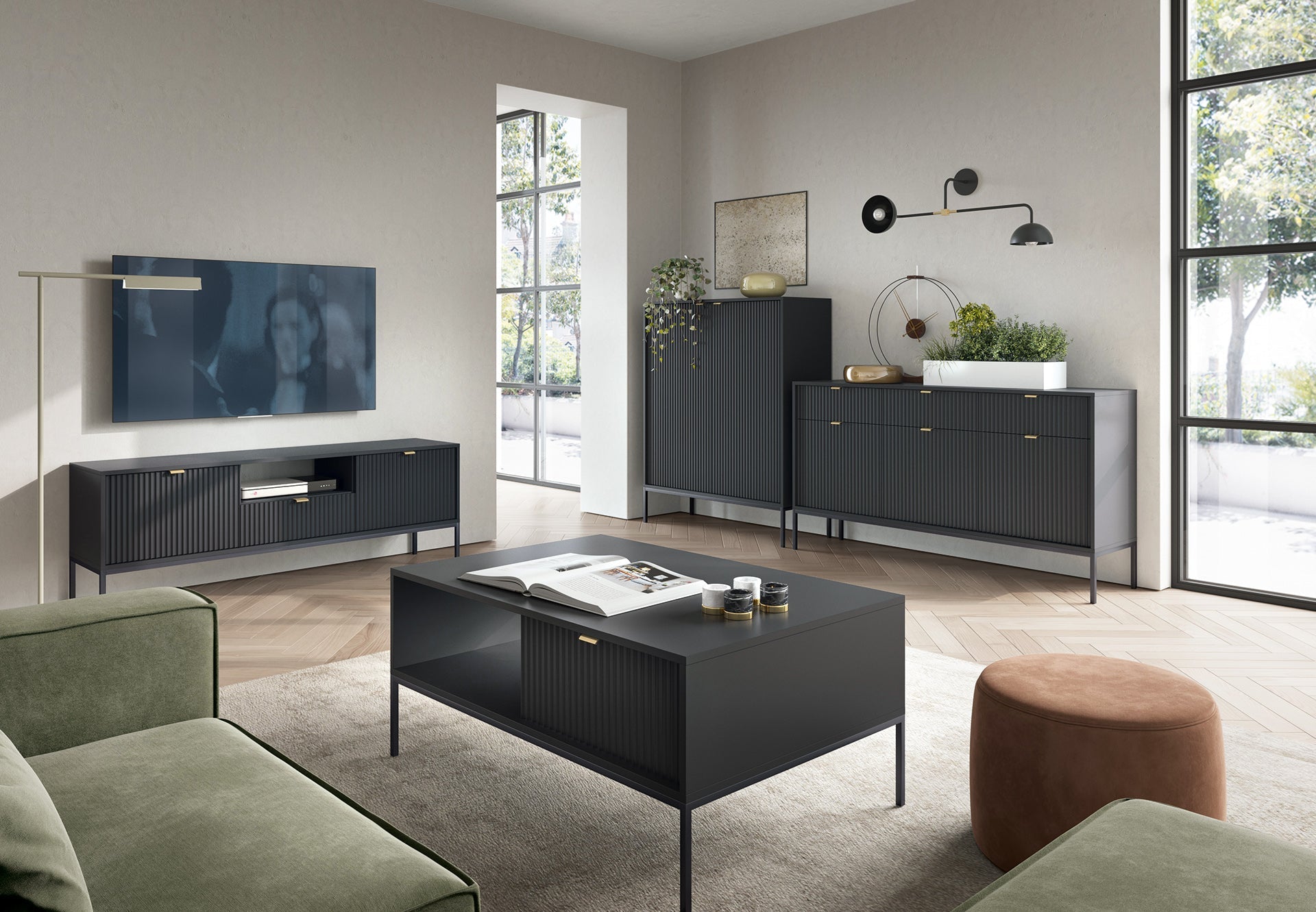 Nova Couchtisch Schwarz - Modernes Design und praktische Funktionalität