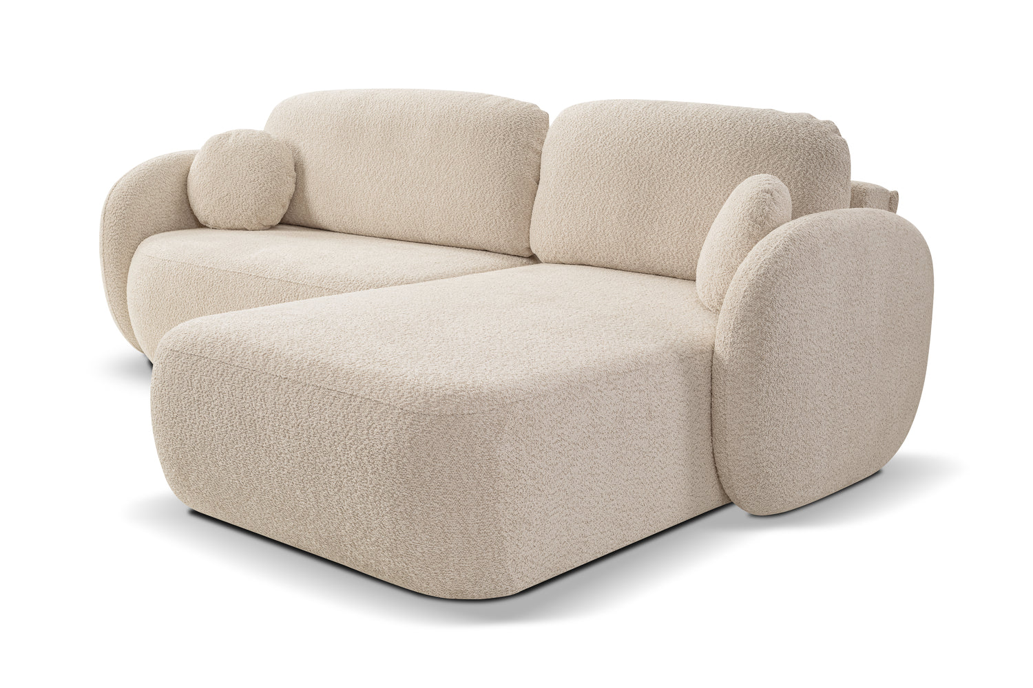 Lask OLIO Rounded Corner Sofa Bed – 261 x 177 cm – Left or Right Configuration