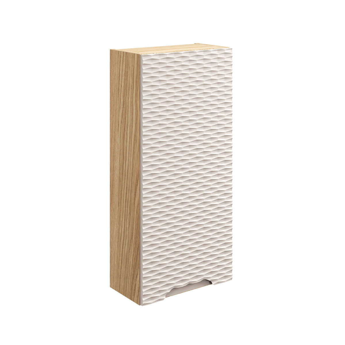 Ocean Wandschrank – Geölte Eiche / Beige, 35 cm