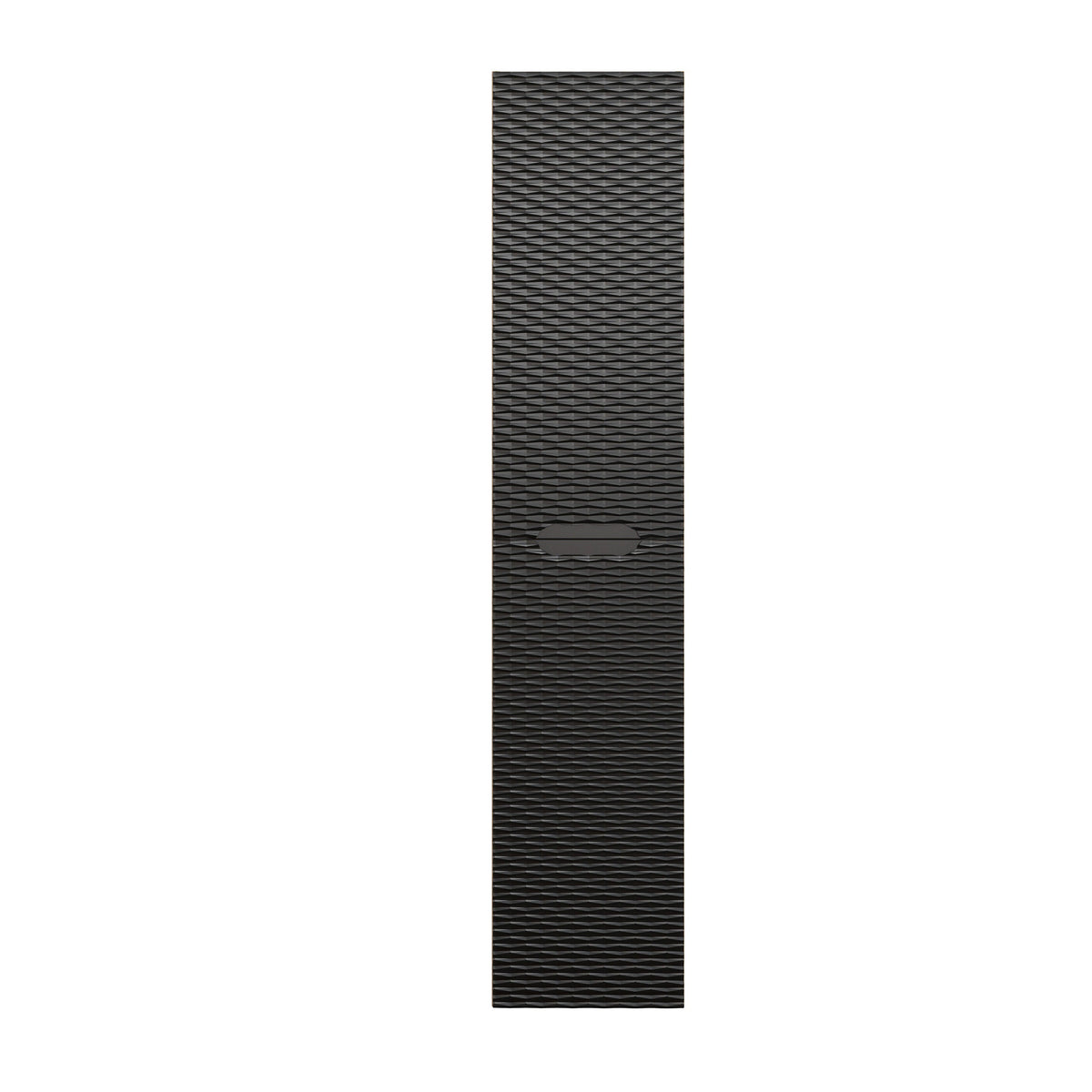 Ocean Hochschrank 2-türig – Schwarz Matt / Eiche geölt, 35 cm